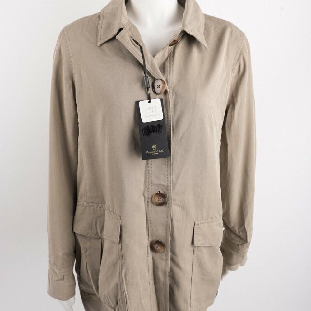 Massimo Dutti Womens Safari Jacket Sz US 10 EU 42